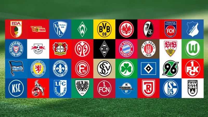 Các đội bóng tham dự giải Bundesliga của Đức
